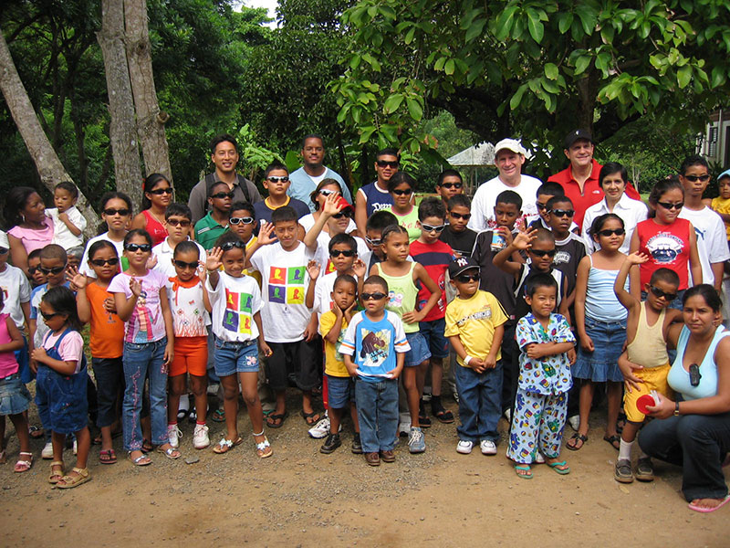 Patients after a medical mission in Panama.